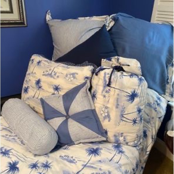 CUSTOM MADE TWIN SIZE DUVET WITH SHAMS TROPICAL - Picture 2 of 5